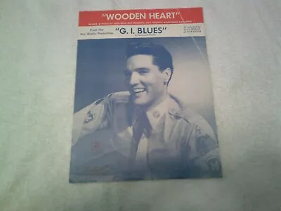 Elvis Presley ~ Wooden Heart ~ Vintage Sheet Music ~ From The Movie G.i. Blues • $10