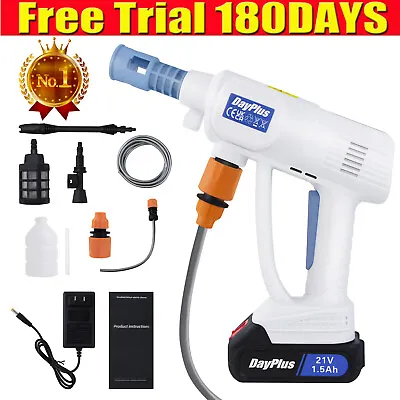 £41.30 • Buy Cordless Pressure Washer Electric High Power Jet Wash Patio Car Portable Cleaner