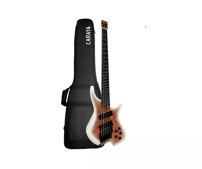 5 String Headless Electric Bass Guitar-Multi-Scale NeckSleek Design Lightweight • $440.09