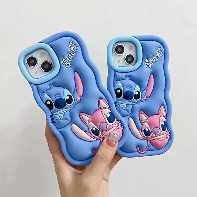 Soft Stitch 3D Silicone Phone Case Cover For IPhone 15 14 13 12 11 Samsung A14 • £7.40