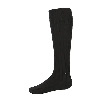 New Mens Highland Kilt Hose Socks - Premium Wool Blend - Small Medium Or Large • £10