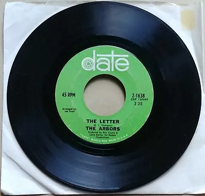 THE ARBORS The Letter/Most Of All POP PSYCH 1969 Date Records 45 7  Vinyl • $3.75