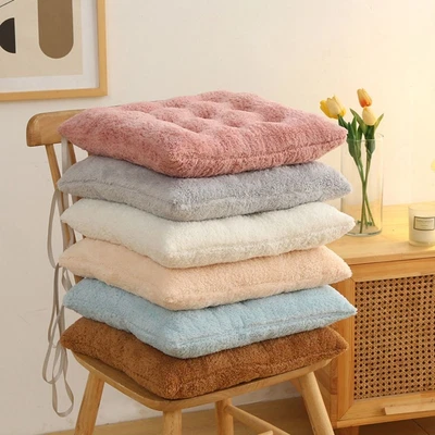 $38.82 • Buy Warm Plush Seat Cushion Rectangle Chair Cushion Furry Chair Pad  Office