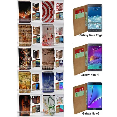 For Samsung Galaxy Note Series - Music Note Theme Wallet Mobile Phone Case Cover • $13.98