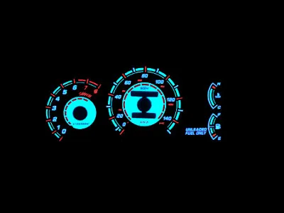 $46.71 • Buy Free Ship 2 Stages Glow Gauge Face Overlay For 94 95 96 97 98 99 Toyota Celica