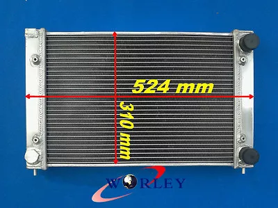 2 Row Aluminum Alloy Radiator For Vw Golf Gti Mk2 1.6 1.8 8v 16v 1986-1992 • $165