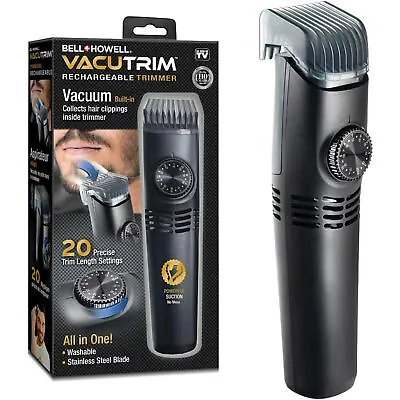 Bell + Howell Vacutrim Rechargeable Hair Trimmer As Seen On TV Grooming Model: • $35