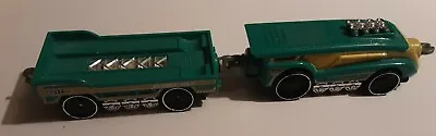 Hot Wheels Super SteamLiner Train And Trailer Turquoise. 2010 Mattelgood Con • $22.38