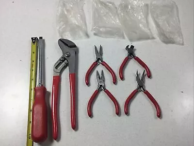 OEM MAC Tools 4 Mini Pliers 1 Lg. Wrench Screwdriver P301701 702 704 706 P301814 • $84.95