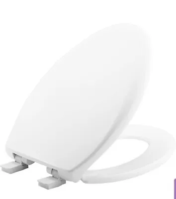 BEMIS Affinity Elongated Soft Close  Closed Front Plastic Toilet Seat In White • $25.49