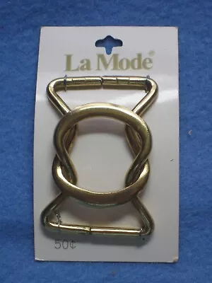 La Mode Metal Gold Belt Buckle Bag Hardware Fashion Accessories Size 1 1/4  • $1.79