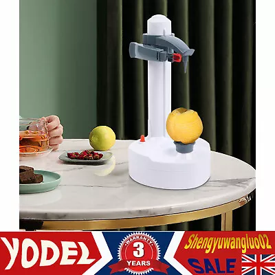 White Apple Potato Peeler Automatic Electric Rotating Peeling Machine UK • £20.01
