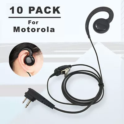 10x Earpiece With PTT Mic For Motorola CLS1110 RDM2070D RMU2080 Mag One Radios  • $86.99
