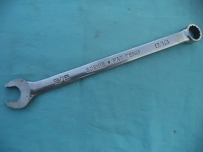 Snap On Sae Flank Drive Plus 9/16  #soex18 12 Point Combination Wrench  Nice ! • $19.99