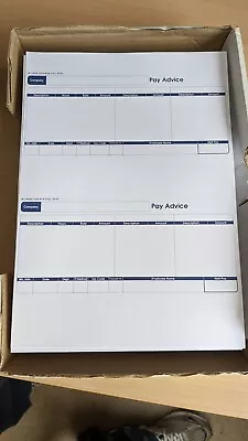 Sage SE95 Compatible Pay Advice Forms Part Used Box - 400 Pages / 800 Payslips • £10