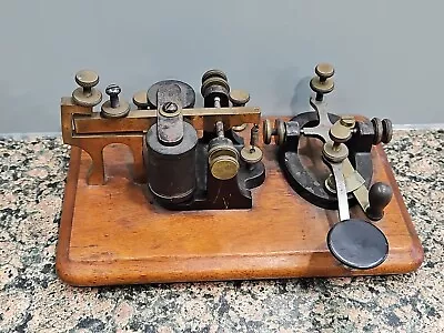 Vintage Morse Code Telegraph Key Sounder Signal Electric Telephone Unbranded  • $49.99