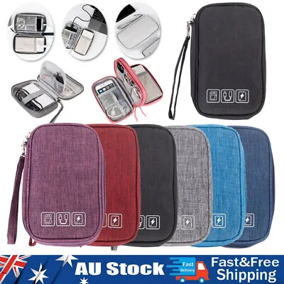 $13.39 • Buy Electronic Accessories Cable Bag Organizer Travel Pouch Storage Cases Charger AU