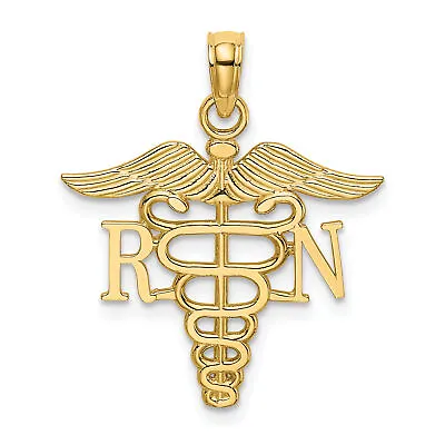 14k RN Caduceus Charm D3483 • $150.01