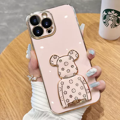 For IPhone 14 13 Pro Max 12 11 XS XR 6 7 8 Cute Flower Cool Bear Shockproof Case • $13.99