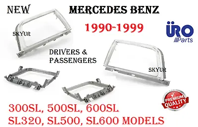 $188.33 • Buy Left & Right Headlight Door Trim Ring Bezel Rim Set For Mercedes R129 SL Models