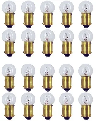 $11.68 • Buy 20x 57 Light Bulb Miniature Gauge Cluster Instrument Panel 12v G-4.5 BA9S GE Lot