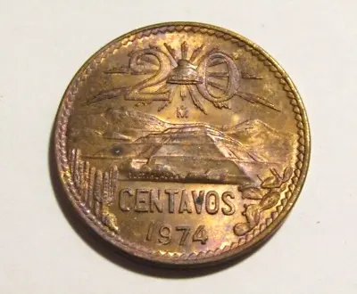 Mexico 1974 20 Centavos Unc Coin • $11.99