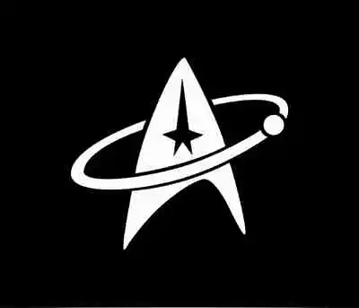 $7.95 • Buy Star Trek Orbit Inspired Decal Sticker | 7-Inches By 6.1-Inches | White Vinyl