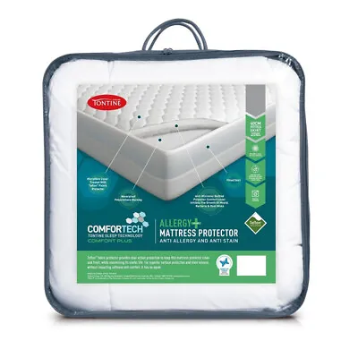 $49.95 • Buy Tontine Comfortech Comfort Plus Double Bed Anti Allergy Mattress Protector