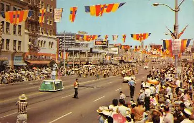 Miss International Beauty Pageant Parade LONG BEACH California 1950s Postcard • $7.98