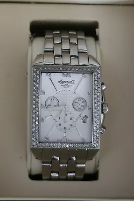 £229.99 • Buy Ingersoll Diamond Mens Chronograph Watch Grey And Chrome Dial Stainless Steel Uk
