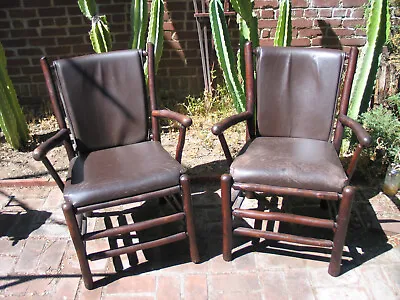 Authentic Old Hickory Chair Co Martinsville Rustic Outdoor Lounge Patio Chairs • $950
