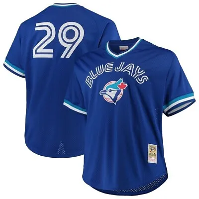 Size Large Toronto Blue Jays Joe Carter Mitchell & Ness Authentic BP Mens Jersey • $54.95