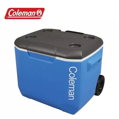 Coleman Performance 60QT Cooler Tricolour Wheeled Cool Box 56L Camping Festival • £89.99