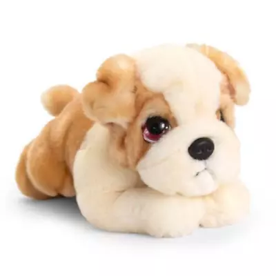 Keel Toys Bulldog 25cm Soft Toy Plush Signature - Childrens Lovely Love Me Eyes • £11.49