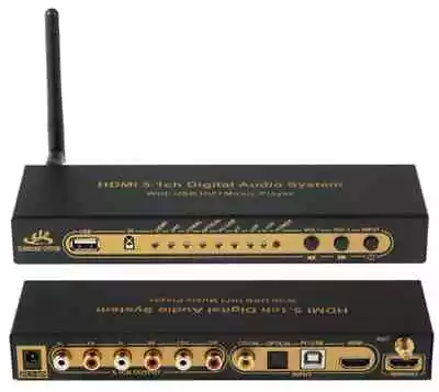 HDMI 5.1 Audio Converter Decoder DAC DTS AC3 FLAC PCUSB APE 4K*2K Digital SPDIF • £64.99