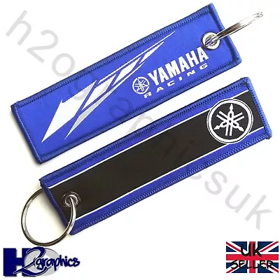 New Yamaha Embroidered Keyring Key Chain Tag UK Seller R1 MT Tracer R7 R125 R6 • £4.95
