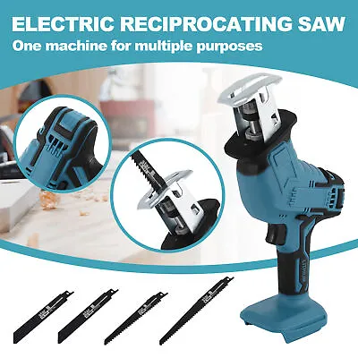 Electric Reciprocating Saw For Makita 18V Battery Cutting Tools Cordless 4 Blade • $31.49