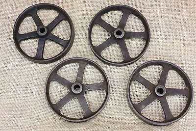  4 Old Toy Wagon 2 3/4” Cart Wheels Vintage Carriage Cast Iron Spokes 1880’s • $94.91