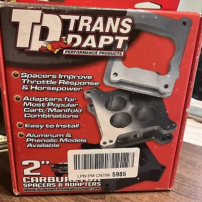 Trans-Dapt Carburetor Adapter Holley 2 Barrel 2V To Ford Inline 6 2044 • $75