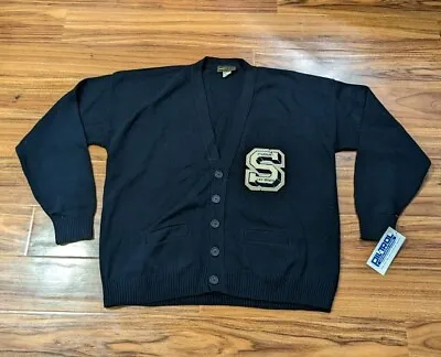 Vtg STARDUST Las Vegas Resort Casino Navy Blue Letterman Varsity Cardigan XXL • $40