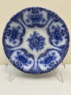 Vintage Franz Anton Mehlem Design Meissen Flow Blue Porcelain Bowl Germany • $39.99