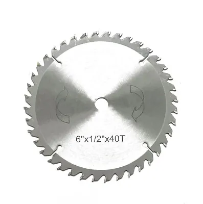 6  X 1/2  X 40T Carbide Circular Saw Blades #80335 • $9.99