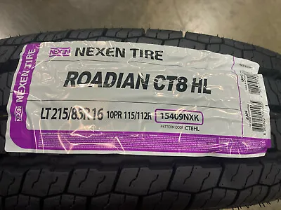 $759 • Buy 4 New LT 215 85 16 Nexen Roadian CT8 HL 10 Ply Commercial Tires