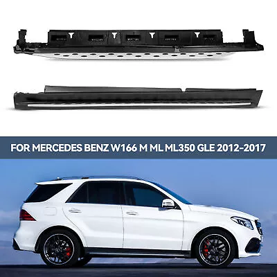 2pc Running Board Side Step Nerf Bar For 12-17 Mercedes Benz W166 M ML ML350 GLE • $157.99