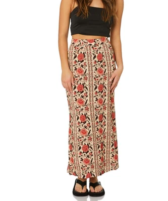 $13.96 • Buy Tigerlily Lunara Bonita Women's Designer Boho Vintage Print Maxi Skirt 6/XS (381