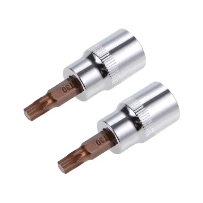 2pcs 3/8  Drive X T30 Torx Bit Socket S2 Steel Bits CR-V Sockets 38mm • $14.41