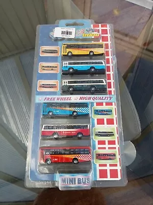 Die Cast Asian Micro Bus Pack (6) Ideal For N Gauge Railway Layouts  • £20