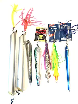 NEW Solvkroken Megabait 7 Piece 14Oz 16Oz 18Oz Jig Bundle With Skirts And Hooks • $129.95