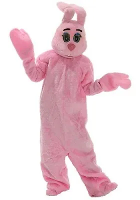 Adult Pink Easter Bunny Rabbit Mascot Jumpsuit Costume SIZE STANDARD (Used) • $89.99