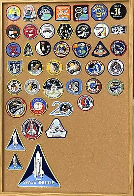 Lot Of (42) NASA Space Program Patches -From Mercury To The Shuttle • $74.95